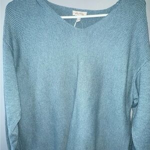 Ella Moss Light Blue Women's Crew Neck Sweater